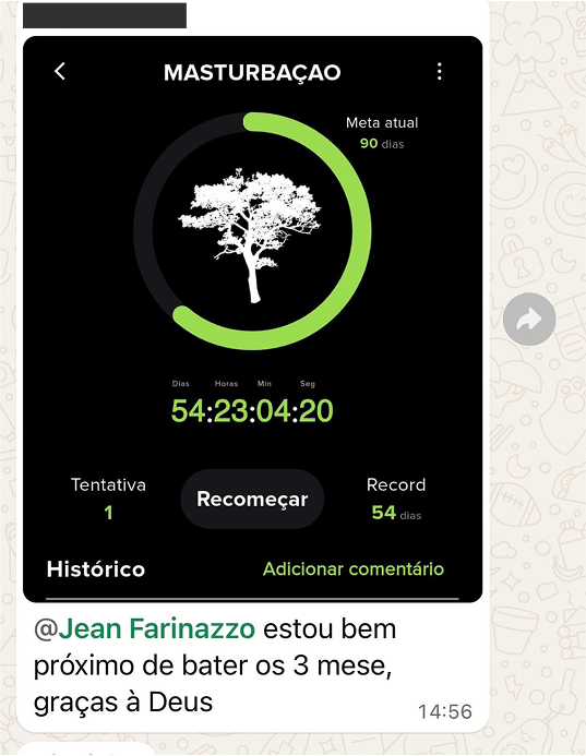 3 meses sem pornô